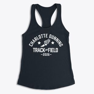 Charlotte Dunning Elementary School Track and Field Women's Racerback Tank
