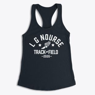 L G Nourse Elementary School Track and Field Women's Racerback Tank