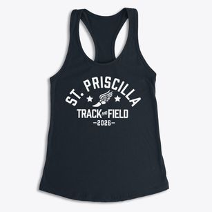 St Priscilla Parish Track and Field Women's Racerback Tank