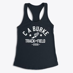 C A Burke Elementary School Track and Field Women's Racerback Tank