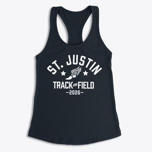 Saint Justin The Martyr School Track and Field Women's Racerback Tank