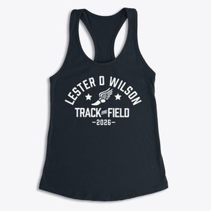 Lester D Wilson Elementary School Track and Field Women's Racerback Tank