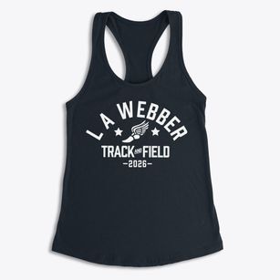 L A Webber Senior High School Track and Field Women's Racerback Tank