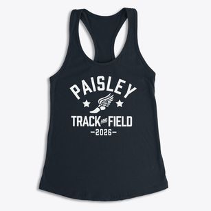 Paisley Ib Magnet School Track and Field Women's Racerback Tank