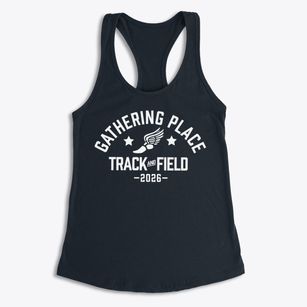 The Gathering Place Track and Field Women's Racerback Tank