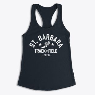 St Barbara Parish Track and Field Women's Racerback Tank