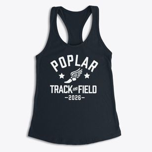 Poplar Elementary School Track and Field Women's Racerback Tank