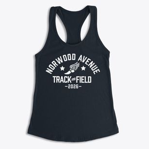 Norwood Avenue Elementary School Track and Field Women's Racerback Tank