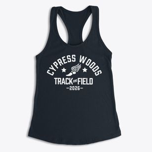 Cypress Woods High School Track and Field Women's Racerback Tank