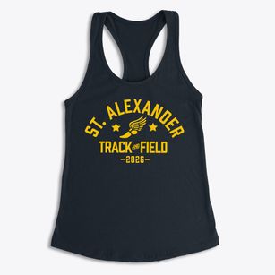 St Alexander Parish Track and Field Women's Racerback Tank