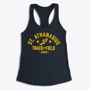 St Athanasius Parish Track and Field Women's Racerback Tank