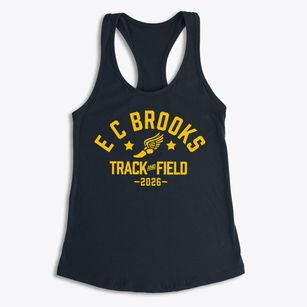 E C Brooks Elementary School Track and Field Women's Racerback Tank