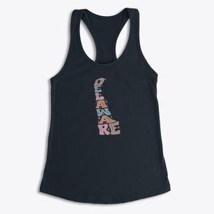  Delaware Pastel Women's Racerback Tank