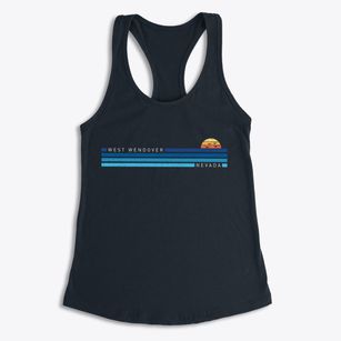 West Wendover Nevada Water View Women's Racerback Tank