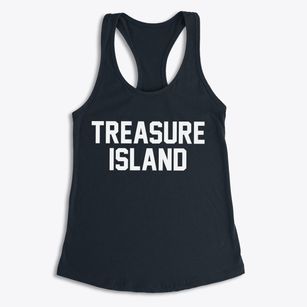 Treasure Island Florida Classic Block Women's Racerback Tank