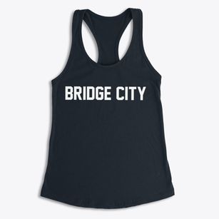 Bridge City Louisiana Classic Block Women's Racerback Tank