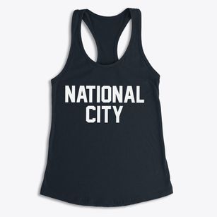 National City California Classic Block Women's Racerback Tank