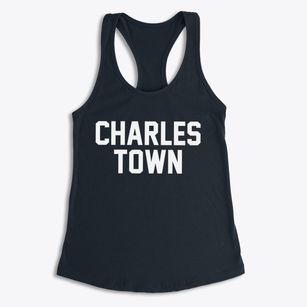 Charles Town West Virginia Classic Block Women's Racerback Tank