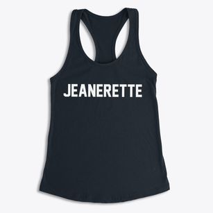 Jeanerette Louisiana Classic Block Women's Racerback Tank
