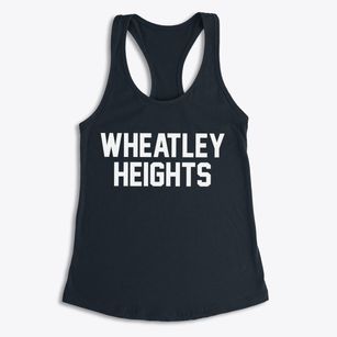 Wheatley Heights New York Classic Block Women's Racerback Tank