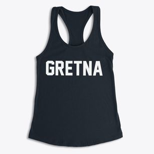 Gretna Nebraska Classic Block Women's Racerback Tank