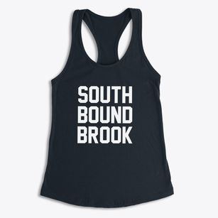 South Bound Brook New Jersey Classic Block Women's Racerback Tank
