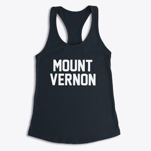 Mount Vernon Missouri Classic Block Women's Racerback Tank