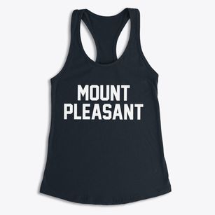 Mount Pleasant Pennsylvania Classic Block Women's Racerback Tank