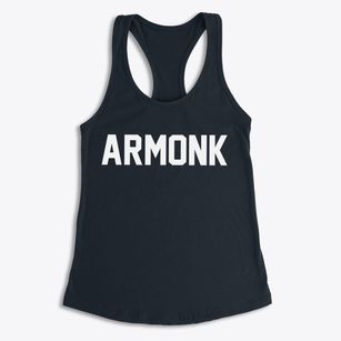 Armonk New York Classic Block Women's Racerback Tank
