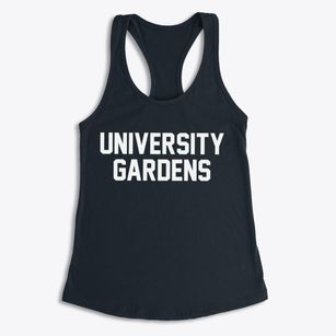 University Gardens New York Classic Block Women's Racerback Tank