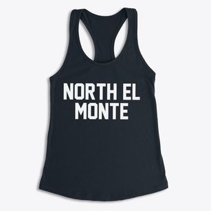 North El Monte California Classic Block Women's Racerback Tank