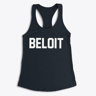 Beloit Kansas Classic Block Women's Racerback Tank