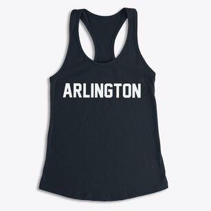 Arlington Massachusetts Classic Block Women's Racerback Tank