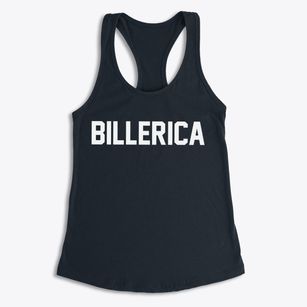Billerica Massachusetts Classic Block Women's Racerback Tank