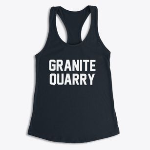 Granite Quarry North Carolina Classic Block Women's Racerback Tank