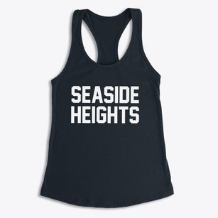 Seaside Heights New Jersey Classic Block Women's Racerback Tank
