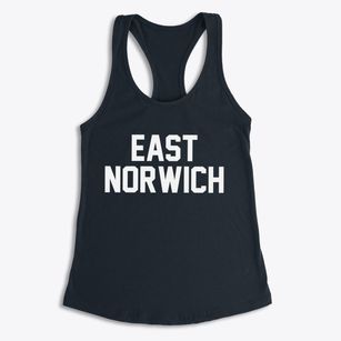 East Norwich New York Classic Block Women's Racerback Tank