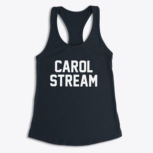 Carol Stream Illinois Classic Block Women's Racerback Tank