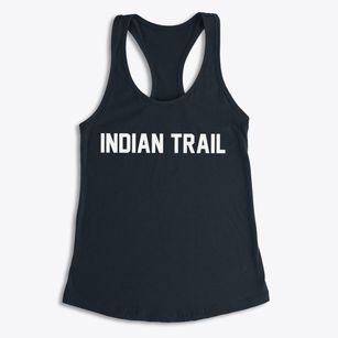 Indian Trail North Carolina Classic Block Women's Racerback Tank