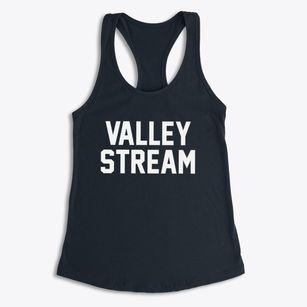 Valley Stream New York Classic Block Women's Racerback Tank