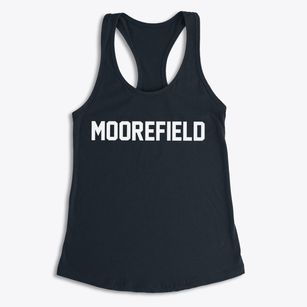 Moorefield West Virginia Classic Block Women's Racerback Tank