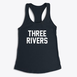 Three Rivers Texas Classic Block Women's Racerback Tank