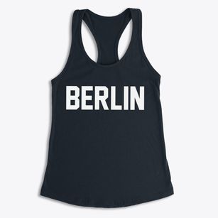 Berlin New York Classic Block Women's Racerback Tank