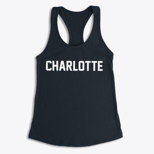 Charlotte Texas Classic Block Women's Racerback Tank