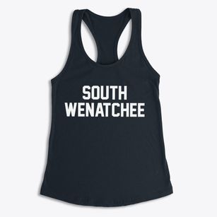South Wenatchee Washington Classic Block Women's Racerback Tank