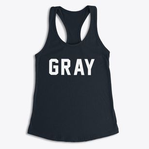 Gray Tennessee Classic Block Women's Racerback Tank