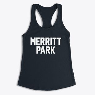 Merritt Park New York Classic Block Women's Racerback Tank