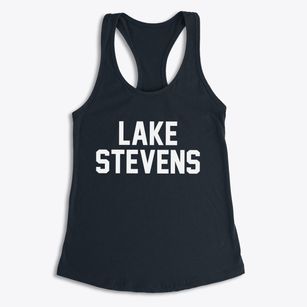 Lake Stevens Washington Classic Block Women's Racerback Tank