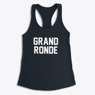 Grand Ronde Oregon Classic Block Women's Racerback Tank