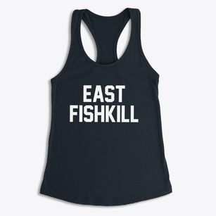 East Fishkill New York Classic Block Women's Racerback Tank